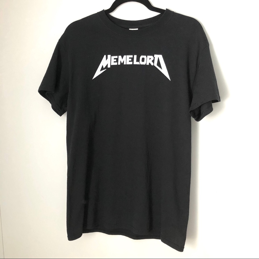 Men’s “Memelord”play on Metallica logo T-shirt